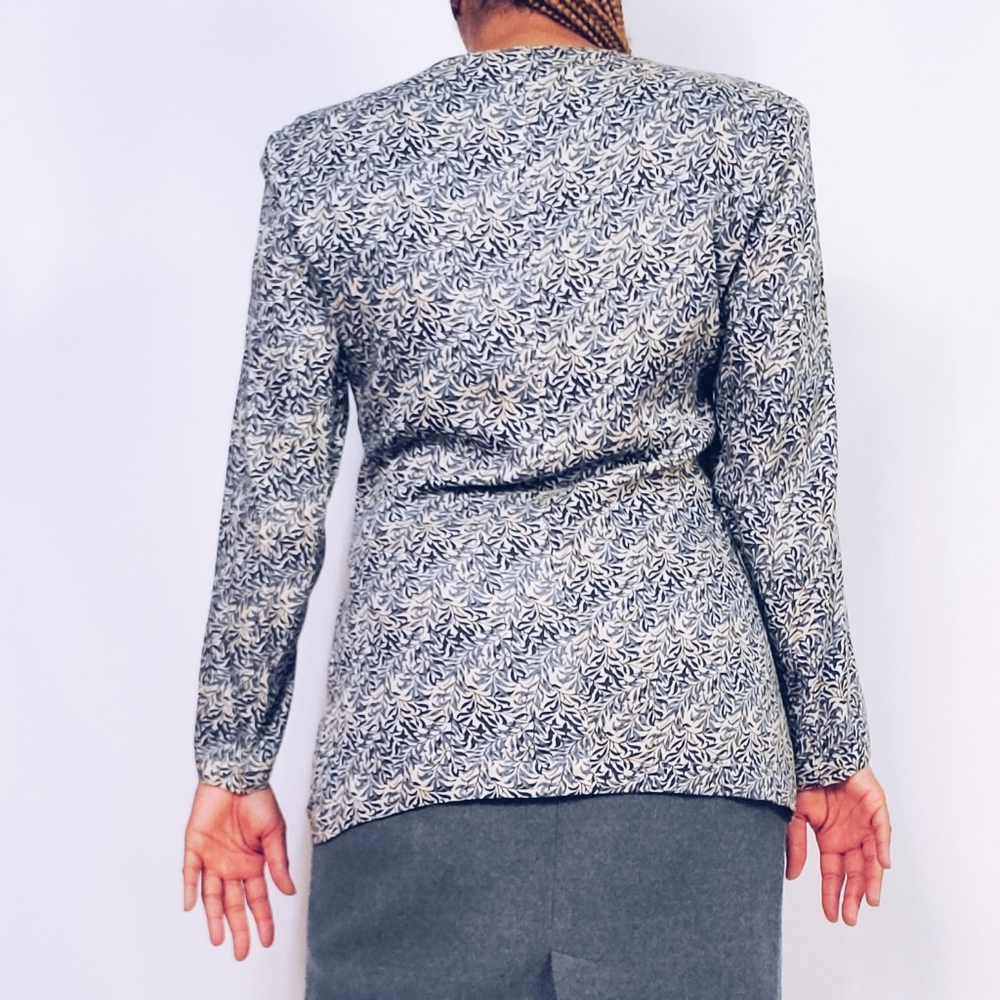 Fern Print Jacket Top - Picture 4 of 8